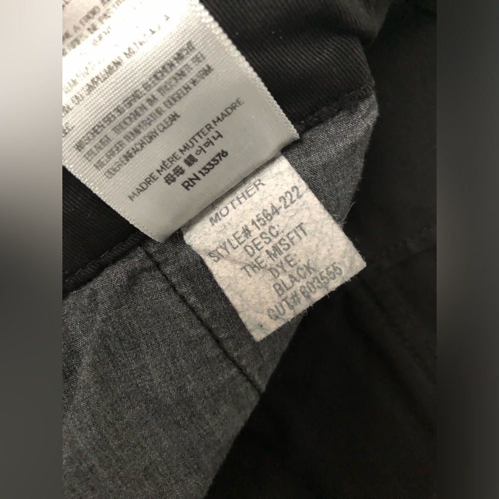 MOTHER The Misfit A Walk in The Park Black Size 27 - Picture 10 of 10